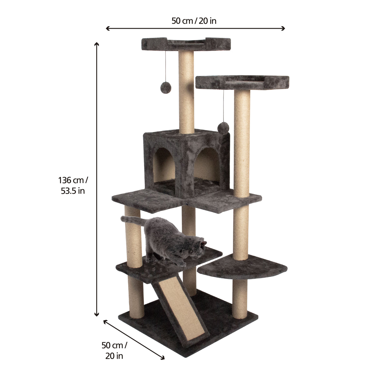 High Cat Tower - 136cm - Additional Image 1